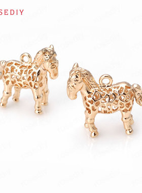 diy铜镀真金手链耳环头饰挂坠