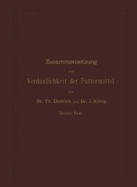 【预订】Zusammensetzung Und Verdaulichkeit D...
