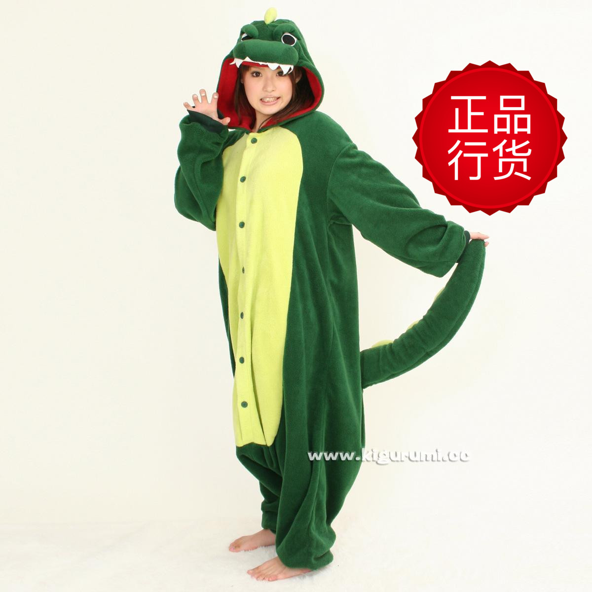 日本恐龙卡通情侣家居服连体睡衣