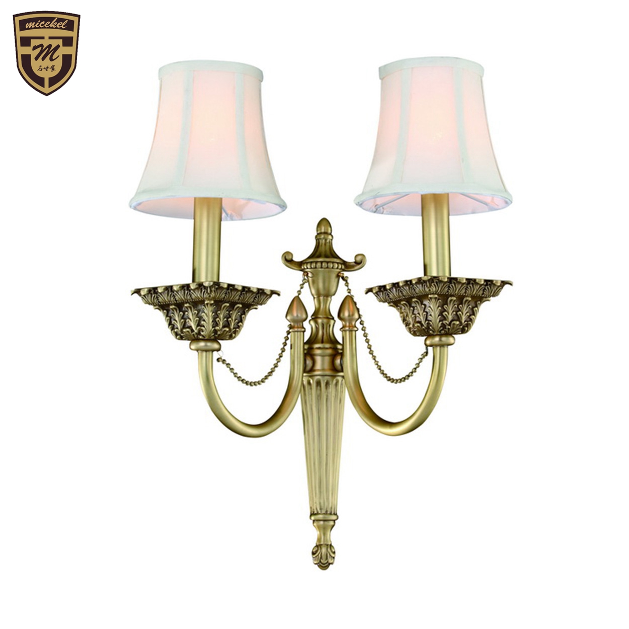 美式田园乡村古典欧式全铜纯铜壁灯客厅餐厅卧室书房壁灯具灯饰