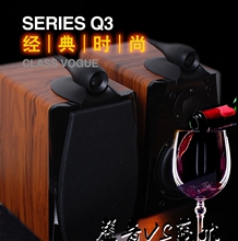 CAVOOGE hifi书架音箱Q2Q3无源2.0音箱桌面hifi环绕音箱