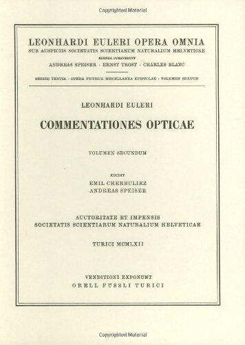 【预订】Commentationes Opticae 2nd Part
