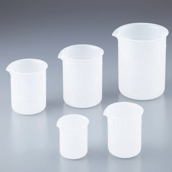 亚速旺pe塑料烧杯量杯刻度带双把手1-4624-11可用磁力搅拌器2l5l