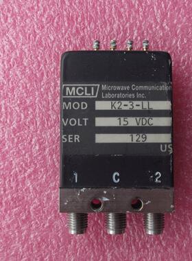 MCLI  K2-3-LL 15V  DC-3GHz SPDT SMA 单刀双掷 射频同轴开关