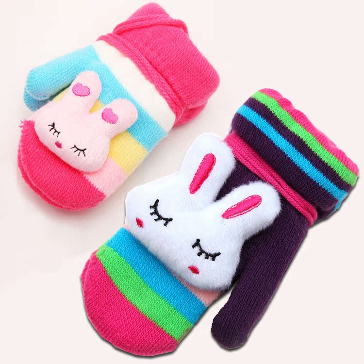 Gants pour fille en coton - Ref 2150663 Image 1