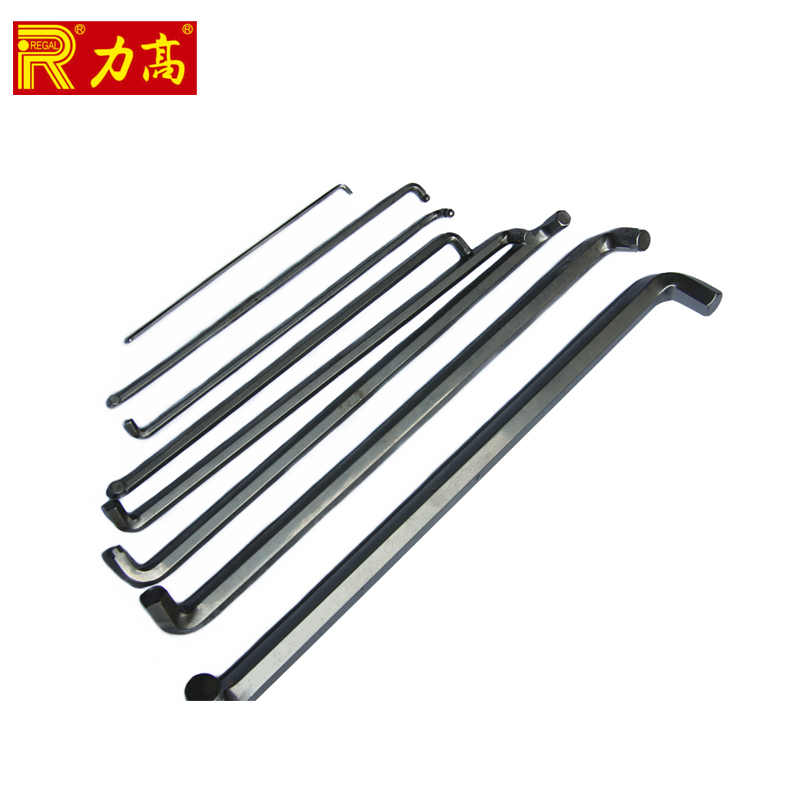 【台湾力高】S2钢 单只超短头内六角扳手 双头Z型 平头 1.5-10mm