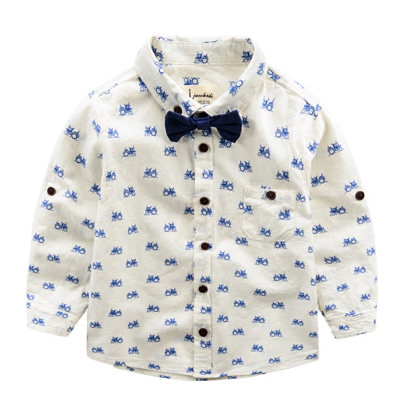 Chemise garcon à manche longue - Ref 2082033 Image 1