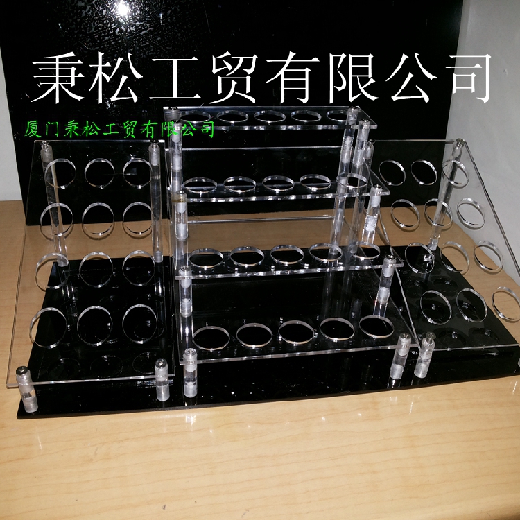 口红展示架 润唇膏展示架 化妆品彩妆展示架 厦门亚克力展架专卖