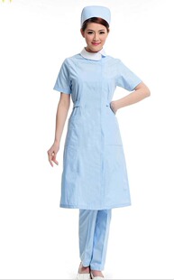 医院导诊服导医服护士服夏装男女医生服短袖医护服医用白大褂包邮