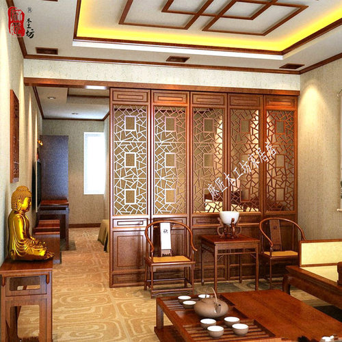 东阳仿古新中式实木门窗花格