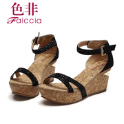 Non Yang Beijing wedge sandals, summer new fashion platform high heel platform shoes WHBA62604C