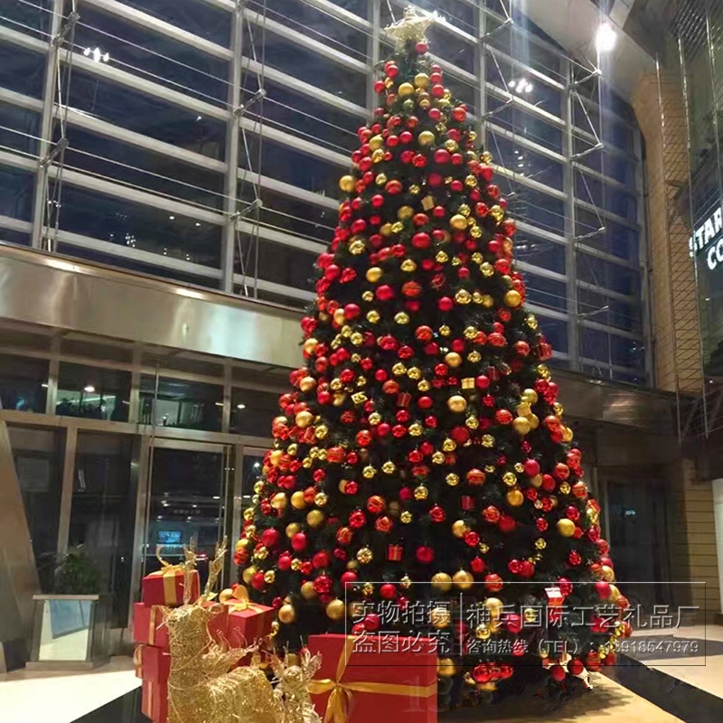 仿真圣诞树4米5米6m加密大型树套餐圣诞节酒店商场店铺大厅装饰树