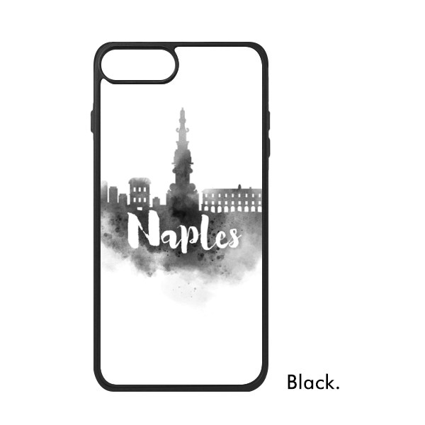 适用于iPhone利那不勒斯水墨城市Xr手机壳max保护套678plus硅胶11