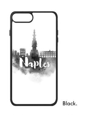 适用于iPhone利那不勒斯水墨城市Xr手机壳max保护套678plus硅胶11