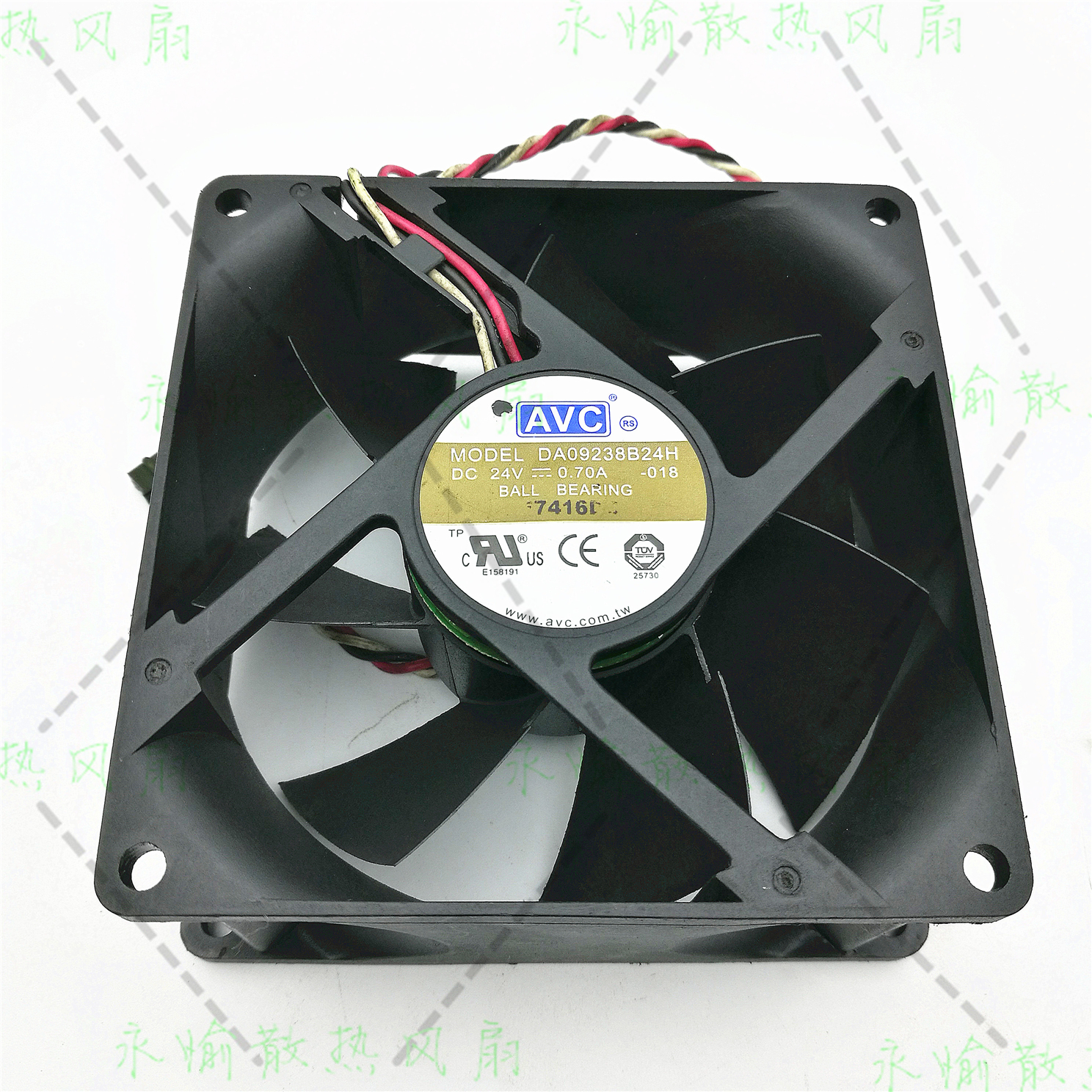 原装台湾AVC DA09238B24H 9038 24V 0.7A 9CM 变频器 工控机 风扇