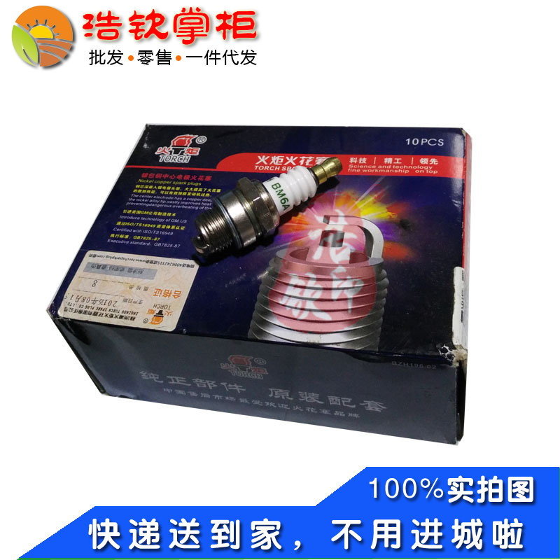 推荐供应装机件BM6A株洲火炬牌火花塞四冲程152F汽油机专用一个价