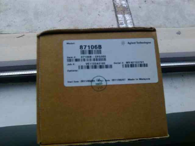 全新原包装 库存现货    货是我朋友的需要发货1-2天  87106B HP 20GHz SP6T 24V SMA 6口 单刀六掷射频微波同轴开关 87106B 多端口同轴开关，直流至 20 GHz，SP6T