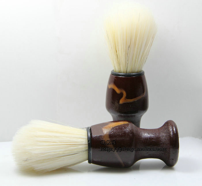 天然猪鬃毛刮胡子胡刷diy剃须刷