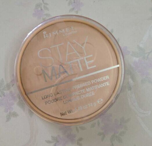 现货 美国rimmel芮谜stay matte亚光控油粉饼定妆蜜粉 14g