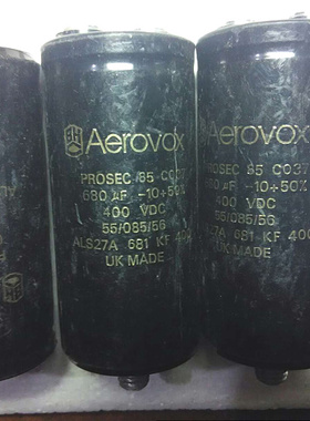 拆机英国 BHC 金字 ALS27A系列 400V 680UF 螺丝脚高压发烧电容