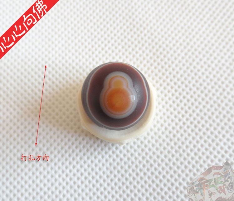 天然象形玛瑙圆珠 弥勒佛佛像图案的精品珠子 一眼玛瑙天珠圆珠