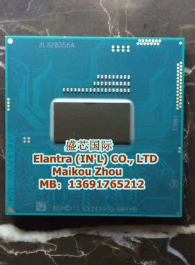 全新原装正式版PGA I3 4100M CPU 2.5G/3M SR1HB 支持HM86 HM87