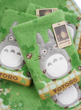 外贸出口日本绿色全棉手帕小方巾毛巾面巾