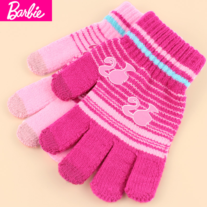 Gants pour fille BARBIE en acrylique - Ref 2150154 Image 1