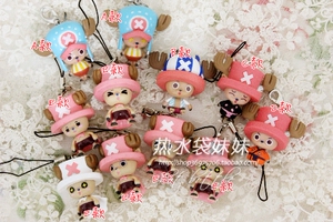 日单One Piece海贼王OP航海王乔巴公仔新世界手办手机挂件手机链