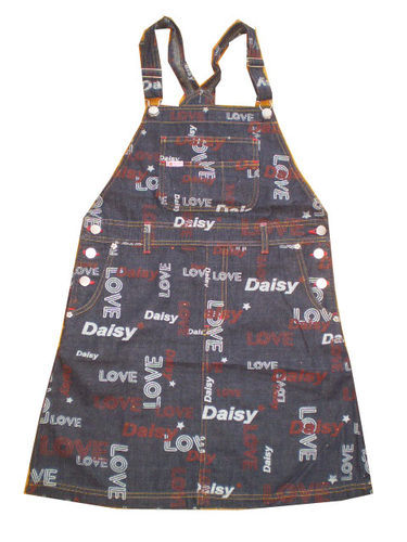 dais* lover*藏青色印LOGO背带裙160