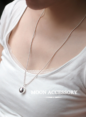 长款纯银圆珠毛衣链多个尺寸