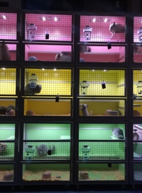 店主推荐 龙猫智能遥控LED灯晶钻柜笼 别墅柜笼龙猫笼柜