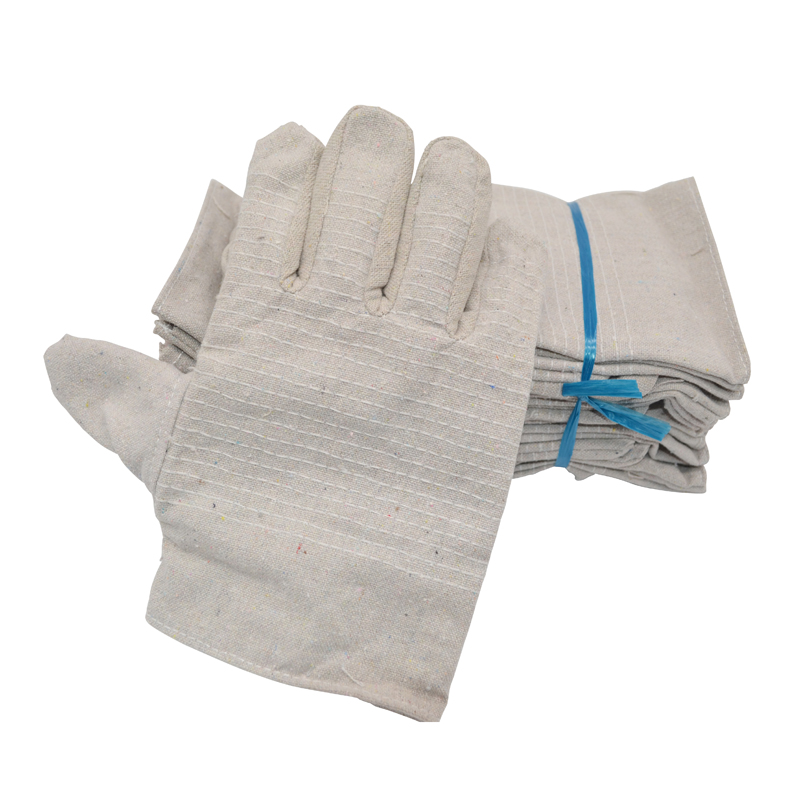 包邮帆布工业抗磨20双防烫手套