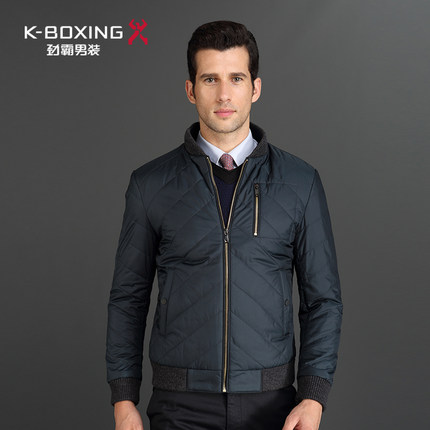 劲霸春秋款棉服 男士棒球领夹克 短版修身茄克外套棉服|FMDY3250