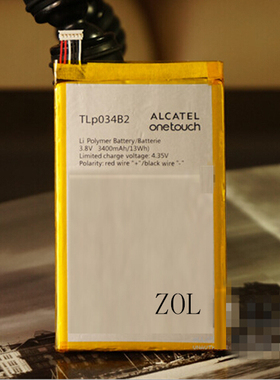 适用TLp034B2 TCL手机S950T Y910T电池Hero N3 idol X/S 6034R