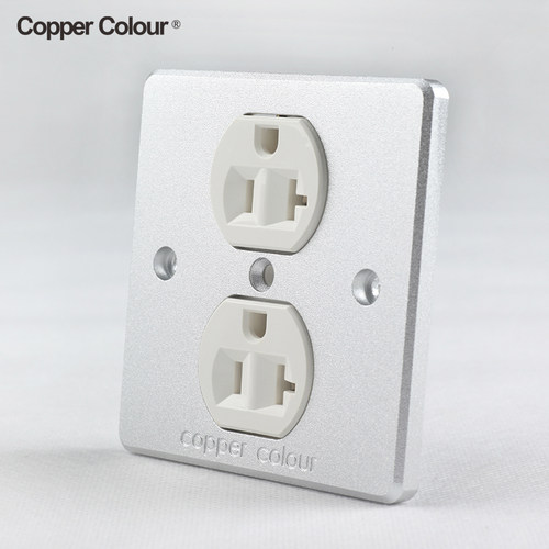 coppercolour铜彩镀铑音响电源