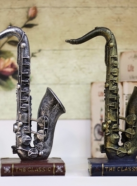 萨克斯欧式风乐器酒吧软装饰品