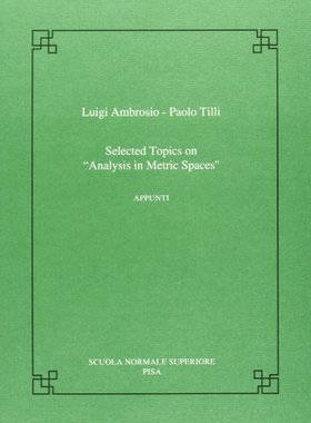 【预订】Selected Topics on Analysis in Metri...