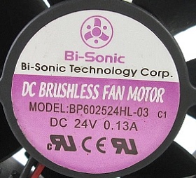 正品 百瑞 BI-SONIC BP602524HL-03 24V 0.13A 6CM 6025 2线 风扇