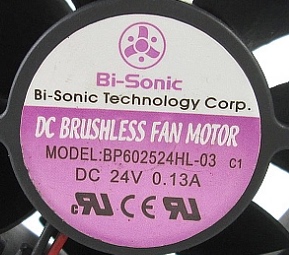 正品 百瑞 BI-SONIC BP602524HL-03 24V 0.13A 6CM 6025 2线 风扇