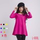 韩版 中长款 女纯棉大码 秋新款 宽松长袖 T恤A字版 胖MM打底衫 上衣显瘦