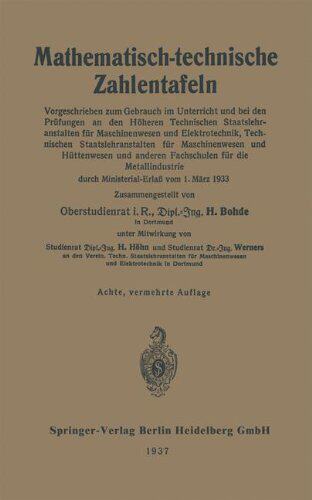 【预订】Mathematisch-Technische Zahlentafeln...