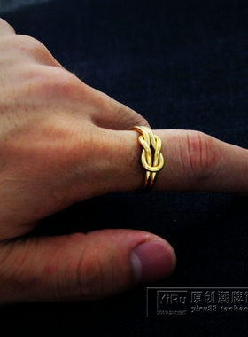 欧美复古钛钢情侣日韩风活口戒子