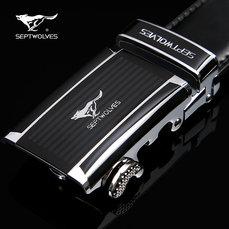 七匹狼男士自动扣皮带真皮休闲纯牛皮腰带青年商务百搭裤带韩版潮