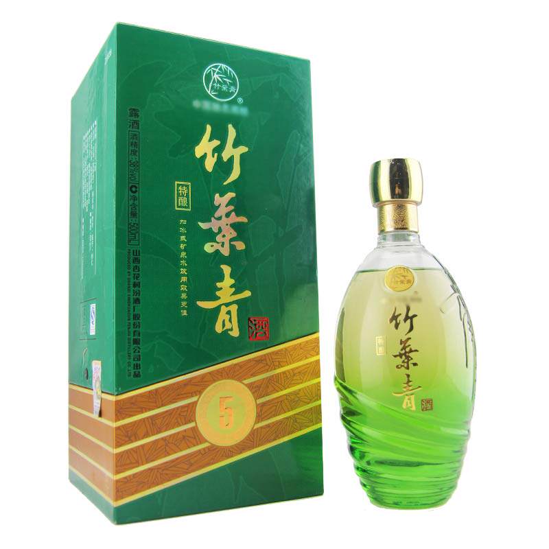 老酒中国露酒汾竹叶青5年份特酿礼盒装国产酒38度低度养生酒500ml