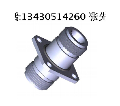 N-N-KK 18GHz 不锈钢 穿墙带法兰盘 射频微波同轴转接器 转接头
