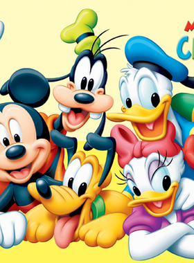 迪士尼卡通动漫 迪士尼公主 米奇米妮 小熊维尼 动漫 装饰画D941C