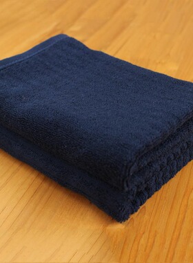 深蓝色纯棉毛巾40x58cm藏青色毛巾纯棉宾馆毛巾
