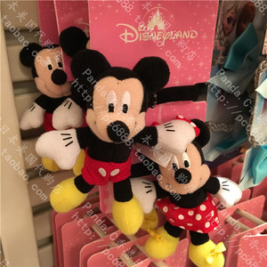 香港迪士尼乐园正品 米奇米妮 可爱卡通造型毛公仔橡皮筋发圈发绳