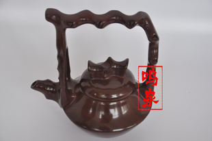 木鱼石茶壶，梅花树桩工艺茶壶，天然木鱼石功夫茶壶茶杯杯子水杯